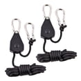 thumbnail image 2 of Levantadores De Trinquete De Cuerda Liviana De Crecimiento Ajustable De 1/8 Pulg. Colgadores De Reflector Ganchos De Levantador De Luz Baoblaze Cuerda de luz de crecimiento ajustable, 2 of 8