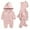 Pink, variant on Simplmasygenix Children's Day Baby Romper Clearance Toddler Baby Girl Boy Long Sleeved Cartoon Dinosaur Hooded Jumpsuit Romper Suit