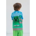 thumbnail image 3 of Minecraft Creeper Little Boys T-Shirt and Shorts Outfit Set Little Kid to Big Kid, 3 of 5