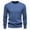 #Blue, variant on DPTALR George Men's Crewneck Pullover Sweater - Cable Knit, Long Sleeve, Classic Soft Knitted with Ribbing Edge #Black Big and Tall M
