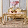 thumbnail image 3 of Design Wooden Luxury Table Gold Vintage European Space Saving Dining Table Rectangular Living Room Esstisch Restaurant Furniture My Lux Decor Round, 3 of 10