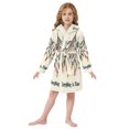 thumbnail image 6 of FORMRS Niños Bathrobe Unisex Hooded Robe Soft Plush Pajamas Sleepwear, Size 2-3T, Christmas Light, 6 of 7