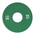thumbnail image 1 of Disco de peso fraccional Fácil de transportar Disco compacto de cambio pequeño Discos de barra Verde 1kg, 1 of 9