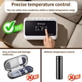 thumbnail image 3 of ZKSCool Portable Insulin Travel Case,13600mAh Rechargeable Battery Diabetic Box, Mini Drug Refrigerator with LCD Temp Display, Insulin Cooler Travel Box for Home & Outdoor Use (Black), 3 of 10