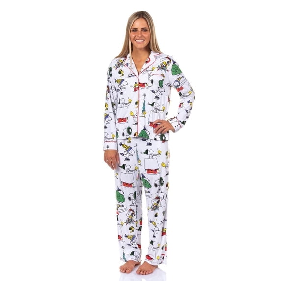Peanuts Snoopy Women's Matching Family Pajamas Set, 2-Piece, Sizes XS-3X