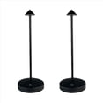 thumbnail image 1 of 2X Lámpara de Mesa LED Recargable de 1800MAh, Lámpara de Mesa Con Ajuste Táctil para Dormitorio, Restaurante, Decoración, Luz Negra, 1 of 5