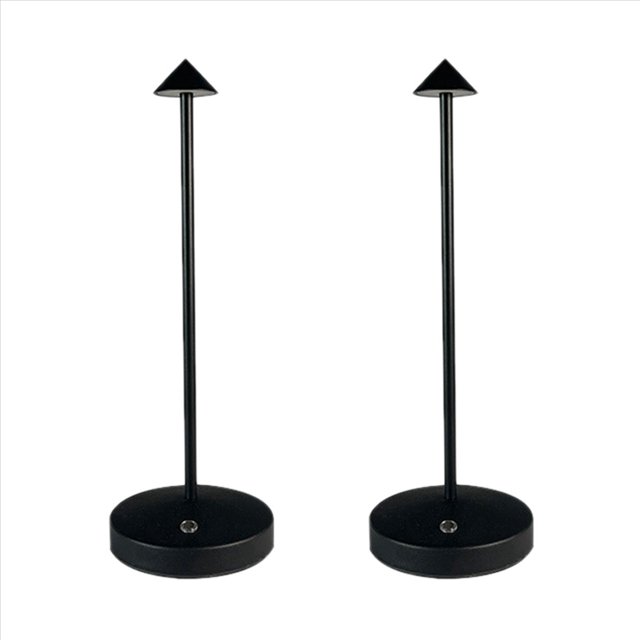 2X Lámpara de Mesa LED Recargable de 1800MAh, Lámpara de Mesa Con Ajuste Táctil para Dormitorio, Restaurante, Decoración, Luz Negra