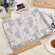 thumbnail image 5 of Tela de satén jacquard de 1,1 yardas, 59,1 pulgadas de ancho, color blanco, con estampado floral damasco y diseño de diente de león. Tela brocada sedosa., 5 of 6