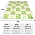 thumbnail image 3 of Cute Frog Throw Blanket Flannel Fleece Autumn Lightweight Soft Fuzzy Cozy Blanket for Couch Bed Fall Decor Travel Blankets Holiday Kids Adult 80"x60", 3 of 6