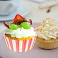 thumbnail image 4 of MasteelfCA 100 Pcs Coupes à Muffins en Papier à Rayures Rouges et Blanches Coupes en Papier pour Cuisson Coupes en Papier pour Cupcakes, 4 of 9