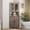 Grey, variant on Vabches Farmhouse 67" Tall Corner Cabinet with 4 Barn Doors, 5 Tier Corner Storage Cabinet with Glass Door Adjustable Shelves for Bathroom,Living Room,Kitchen