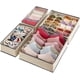 thumbnail image 1 of Organizador de ropa interior con cajones, divisor, 4 piezas, cesta de almacenamiento plegable de tela, organizadores y contenedores de almacenamiento para guardar sujetadores, lencería, ropa, 1 of 8