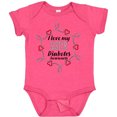 thumbnail image 3 of Inktastic I Love My Sister Diabetes Awareness Boys or Girls Baby Bodysuit, 3 of 5