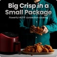 thumbnail image 3 of Chefman TurboFry 2-Quart Digital Air Fryer, Compact Design for Quick Meals, Dishwasher-Safe – Red, 3 of 7