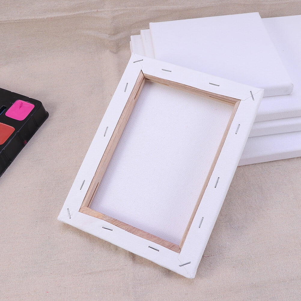 Phlegsive 6 White Blank Canvas Panels for Painting 25x30