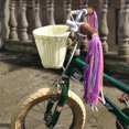 thumbnail image 4 of Bicycle Front Basket Handwoven Kid Adult Bike Handlebar Carrier (Sky Blue), 4 of 8