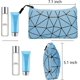 thumbnail image 4 of 4 Pack Small Makeup Bag for Purse, Travel Cosmetic Bag Waterproof Makeup Pouch with Zipper Storage Cosmetic Pouch for Women (Green+Blue+Pink+Black), 4 of 4