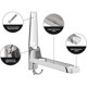 thumbnail image 2 of Wall mounted microwave oven holder, 304 stainless steel, with hook, foldable and telescopic, max load 40kg, silver., 2 of 5