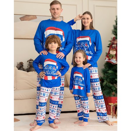 

Family Matching Christmas Pajamas Sets Dad Mom Kids Baby Deer Printing Family Parent-child Fitted Cotton Soft Two-piece Pajamas Outfits
