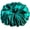 Bright Teal, variant on 30 Colors , Stretch Satin Scrunchie 5.5 inches, Large Hair Accessory for Women, Soft Voluminous Ponytail Holder, Elegant Hair Tie, Stylish Holiday (Bright Teal)