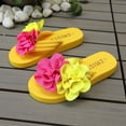 thumbnail image 5 of Slipper for Women Women's Casual Versatile Flop Sandals For Spring And Summer Featuring Comfortable And Stylish Floral Open Toe And Soft Soles.,Yellow,37, 5 of 9