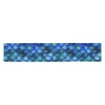 thumbnail image 3 of MYPOP Mermaid Table Runner Home Decor 14x72 Inch, Watercolor Fish scales Table Cloth Runner for Wedding Party Banquet Decoration, 3 of 6