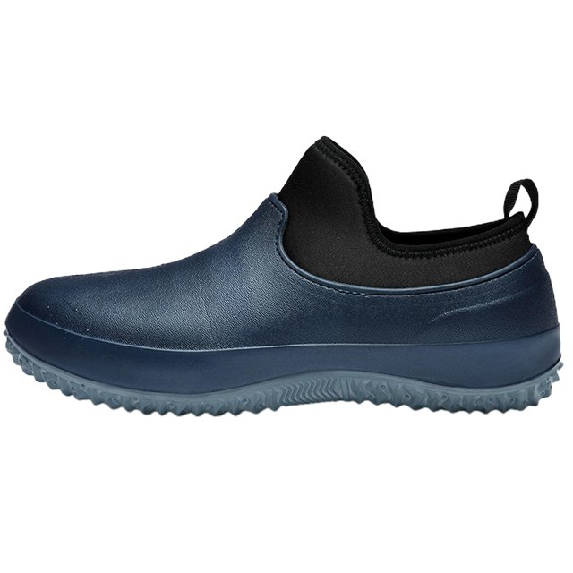 Blue45Chef Zapatos Con Suela De Goma Impermeable Antideslizante Zapatos Sin Cordones Botas De Lluvia Para Hombres