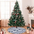 thumbnail image 7 of Sikiie Sea Underwater Turtles 30-48 inches {designName} Print Christmas Tree Skirt Snowman Xmas Tree Skirt with Edge Christmas Decorations for Holiday Party36", 7 of 7