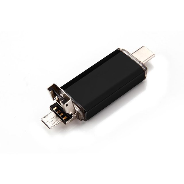 Tipo-C 3.1 Flash USB Micro Almacenamiento de Datos Unidad U Disco Memory Stick 16G Negro Sunnimix memoria USB