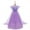Purple, variant on Girls Elsa Clothes Frozen Princess Fluffy Tulle Party Dress with Cape Christmas Halloween Carnival Cosplay Fancy Dress for Child 7-8 Years Pink