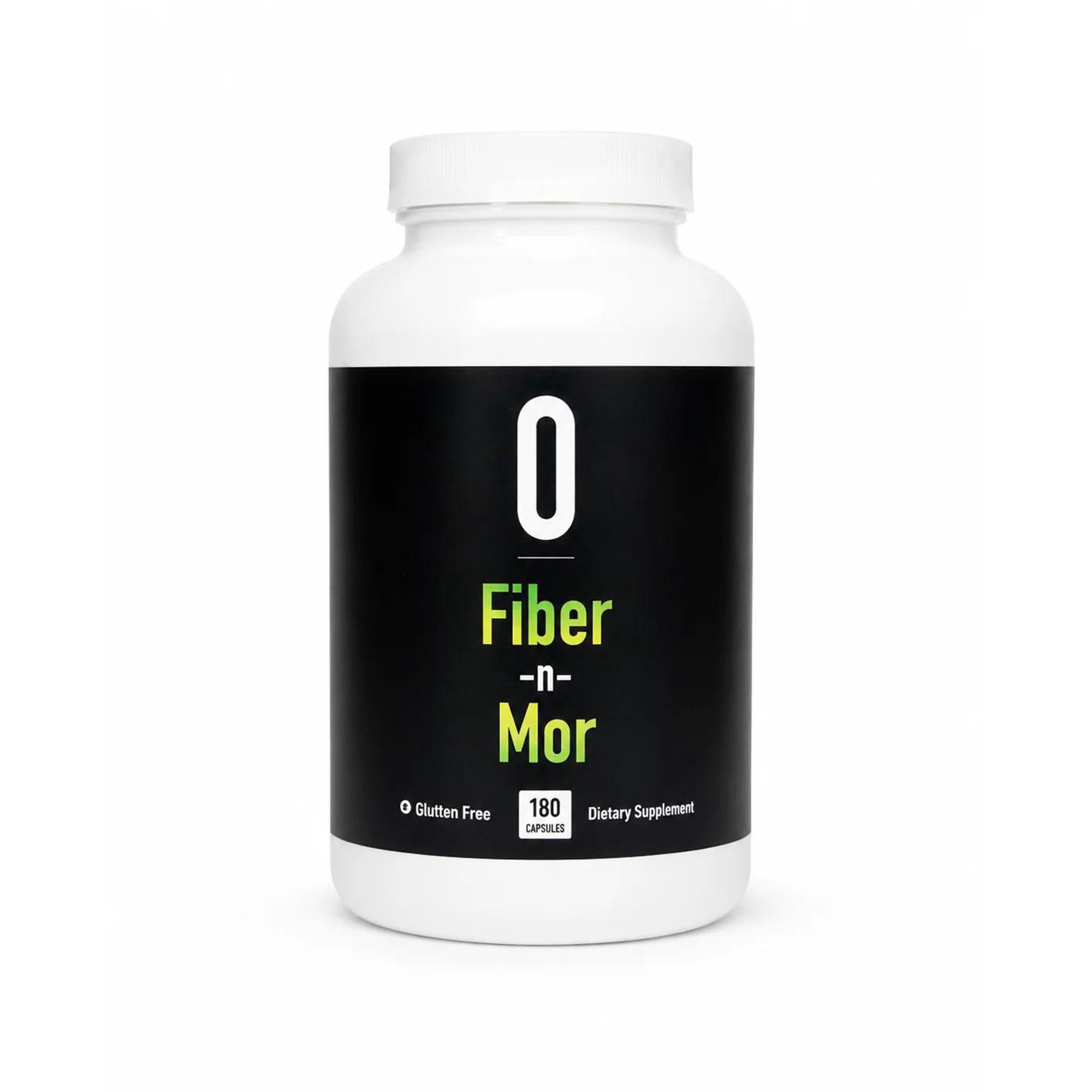 Omnitrition Fiber-N-Mor Digestive Health Supplement with Psyllium Husk Fiber & Lactobacillus Acidophilus Probiotics for Daily Gut Support 180 Capsules