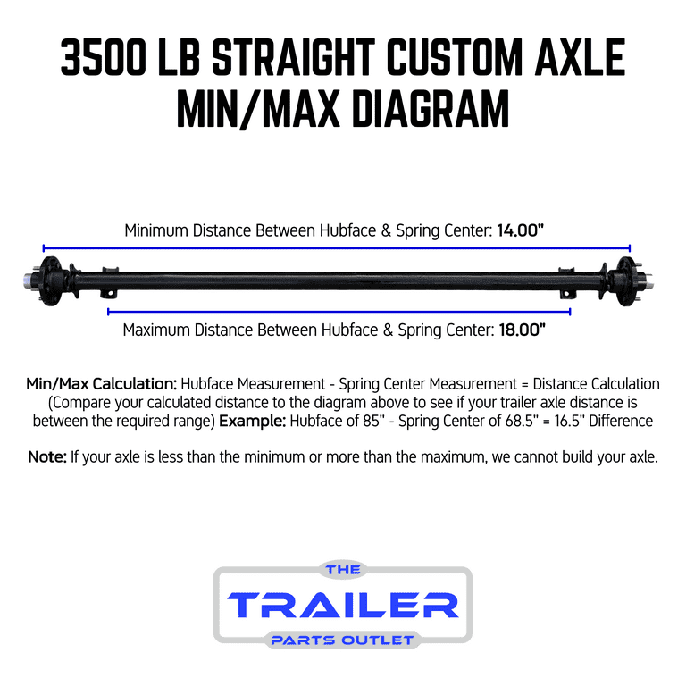 3.5k TK Trailer Axle - 3500 lb Idler 5 Lug - Dexter