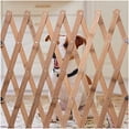 thumbnail image 4 of Retractable Wooden Fence Gate Sliding Door Guard Standing Divider for Patio Garden Outdoor Space, 4 of 6