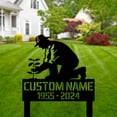 thumbnail image 2 of Handmadetneonsign Outdoor Farmer Metal Sign With Stakes, Farm House Metal Name Sign With Stakes, 2 of 4