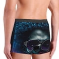 thumbnail image 3 of KLL Punk Style Blue Haired Skull Men's Cotton Boxer Briefs Underwear-Large, 3 of 8