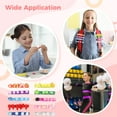 thumbnail image 6 of 392 PCS Cheer Pins Spirit Clips Set, DIY Cheer Clips for Backpack, Includes 100 Colorful Wooden Clips, Fluffy Balls, Fabric Bows, Resin Animal Figurines for Craft Projects, 6 of 6