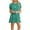 Mint Green, variant on Busydd Womens Dresses Fashion Solid Color Sequin Dress Mini Cocktail Dresses Round Neck Short Sleeve Party Dress