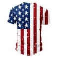 thumbnail image 4 of Birdeem Chemises pour Hommes Hommes Imprimé Bouton Décontracté Manches Courtes Col Rond Blouses Chemises, 4 of 12