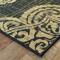 thumbnail image 3 of 4 x 6 Black and Tan Oriental Stain Resistant Indoor Outdoor Area Rug, 3 of 3