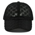 thumbnail image 3 of MIASHUI Casual Lace Baseball Cap Women Fashion Floral Brim Adjustable Black, 3 of 7