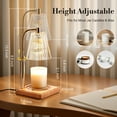 thumbnail image 4 of Candle Warmer Lamp for Yankee Large Candles with Timer, Height Adjustable Electric Lamp Candle Warmer for Home Room Decor, 4 of 7