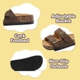 thumbnail image 3 of Lezzglt Kids Slides Sandals, Cork Footbed Sandals for Girls Boys, Non-Slip Boys and Girls Slides Shoes with Adjustable Buckle Summer Slip-on Slippers Indoor Outdoor, 3 of 8
