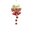 thumbnail image 2 of Red Metal Christmas Bells - 9.4" Jingle Decor for Trees/Wreaths, Vintage Caroling Ornaments with Snowflake Designs (50g)‌, 2 of 6