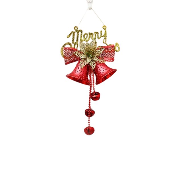Campanas de Navidad, decoración colgante para árbol de Navidad, accesorios de decoración navideña, campanas de Papá Noel, regalo de Navidad, decoración colgante