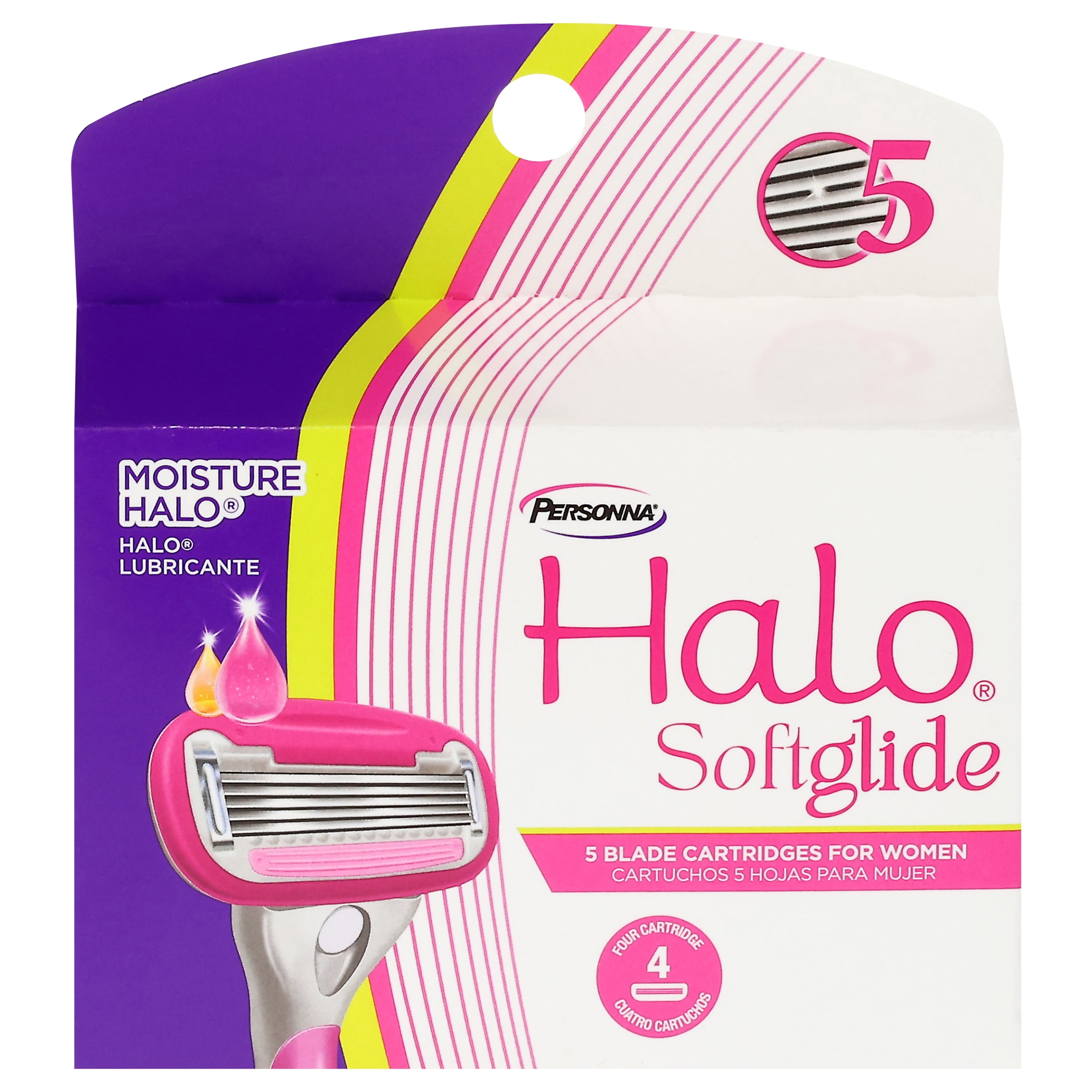 Personna Halo 5 Blade Cartridge, 4ct