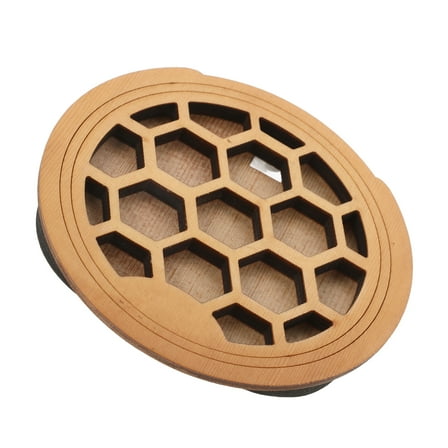 MLINS Acoustic Guitar Sound Hole Cover Wood Carving Sound Muter Halt Covers for Prevents Feedback Easy Installation