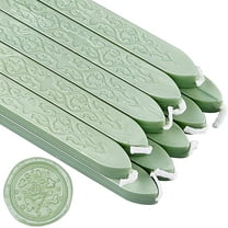 20 pc Sealing Wax Sticks with Wicks for Wax Seal Stamp Pale Green 91x12x11.8mm