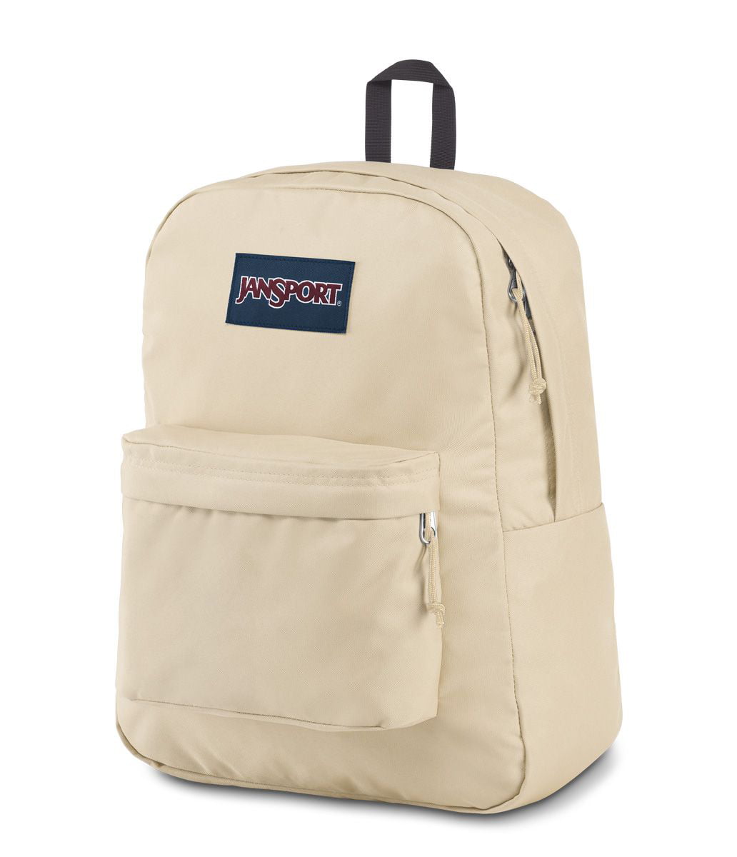 cream jansport backpack