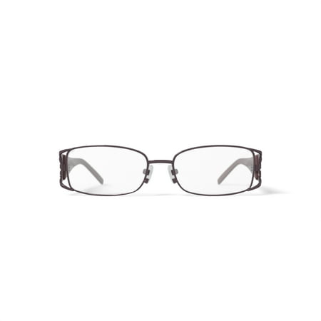 Luxe Women's WLO317 Rectangular Rectangular Prescription Eyeglasses with Case, Pink