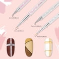 thumbnail image 5 of Makartt 5pcs Double-End Nail Art Brush Multifunctional Detail Nail Brushes Painting Pen with Liner Dotting Pen, 5 of 8